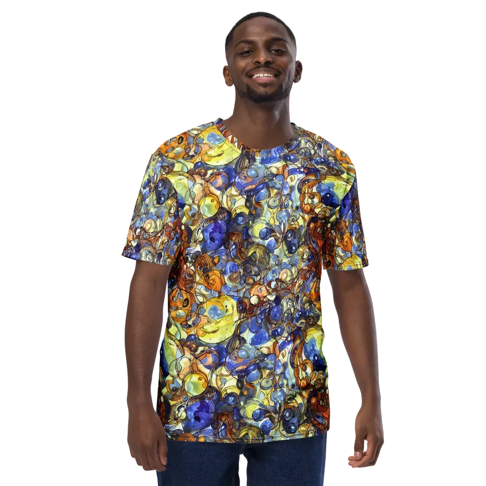 Electric Aquarium on Men's Crew Neck T-Shirt — Front