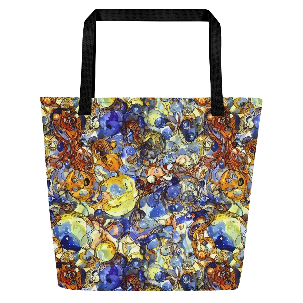 Electric Aquarium on Large Tote Bag W/ Pocket — Front