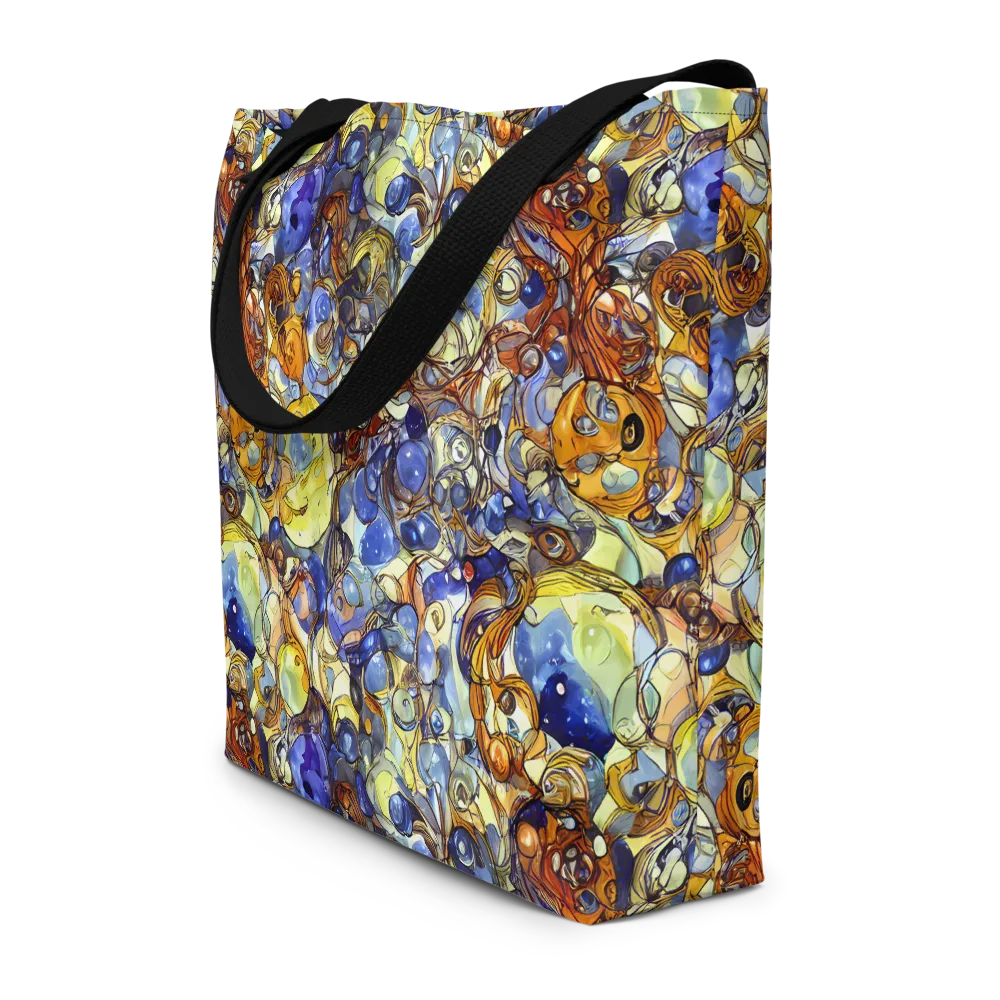 Electric Aquarium on Large Tote Bag W/ Pocket — Front