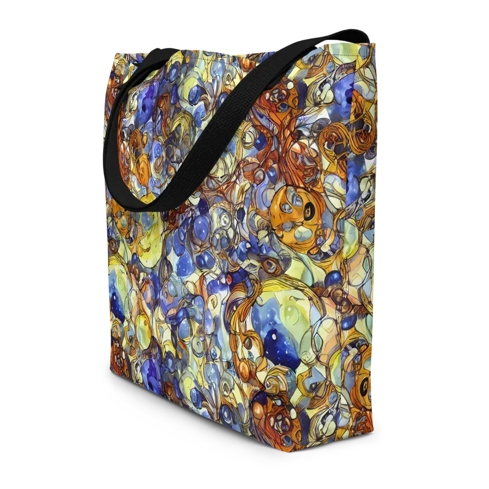 Electric Aquarium on Large Tote Bag W/ Pocket — Front