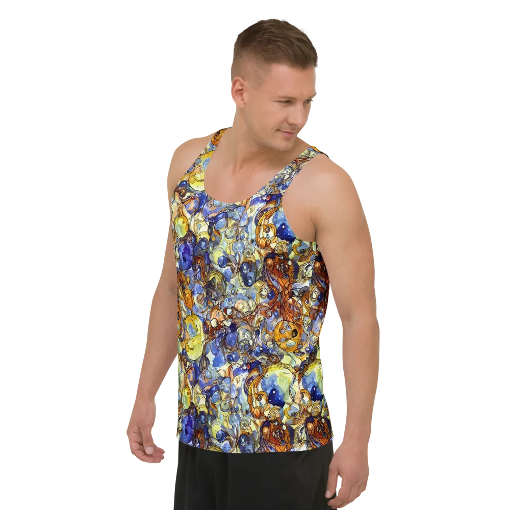 Electric Aquarium on Men's Tank Top — Left Front