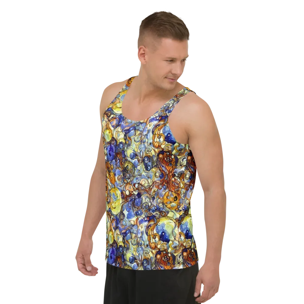 Electric Aquarium on Men's Tank Top — Left Front