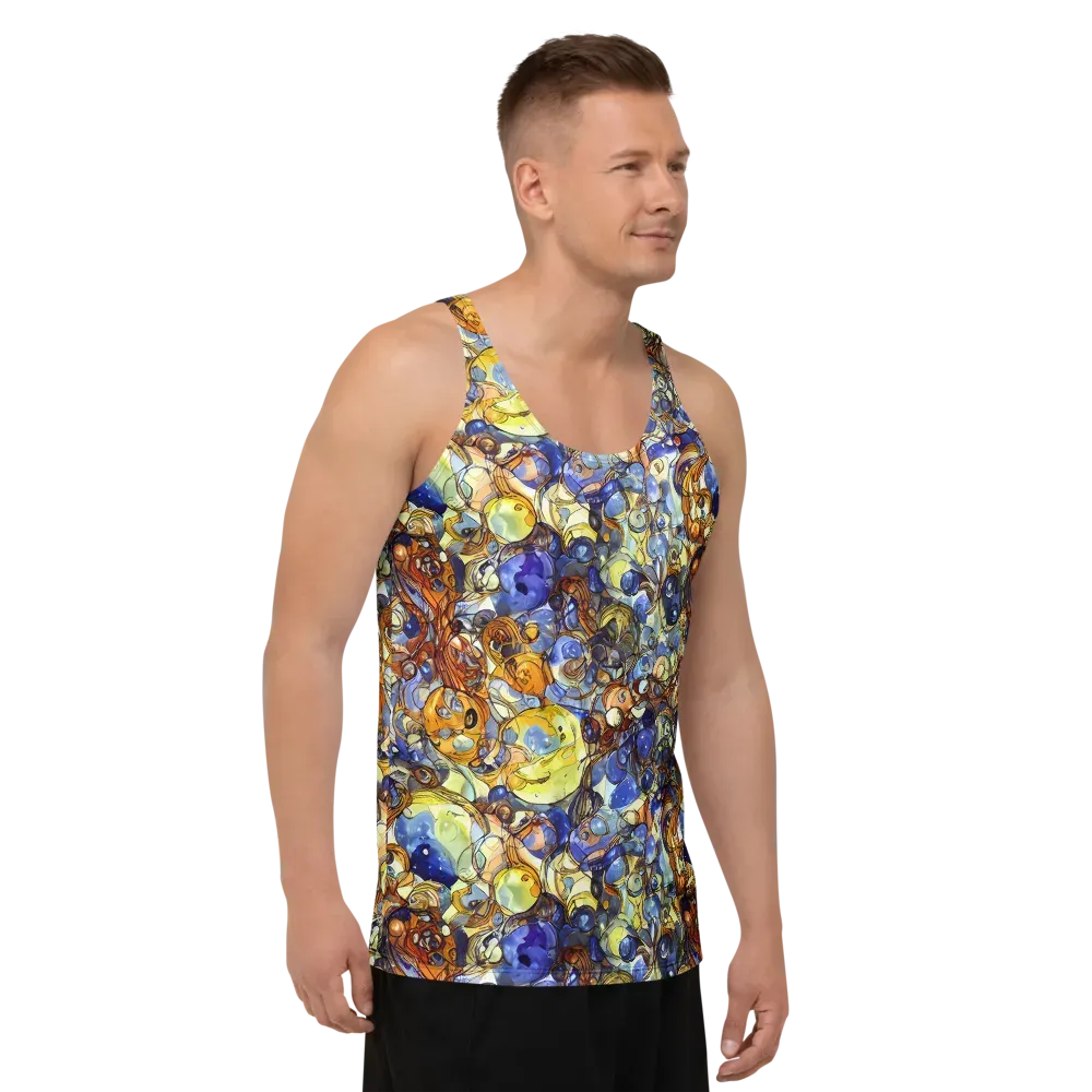 Electric Aquarium on Men's Tank Top — Right Front
