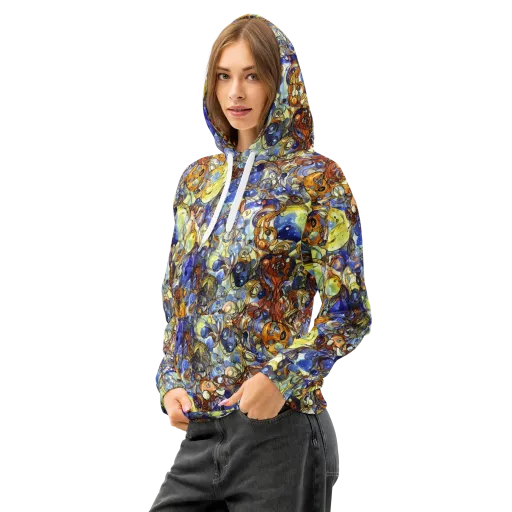 Electric Aquarium on a Cotton Hoodie