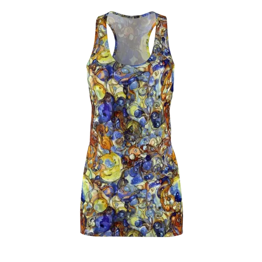 Electric Aquarium on a Racerback Dress