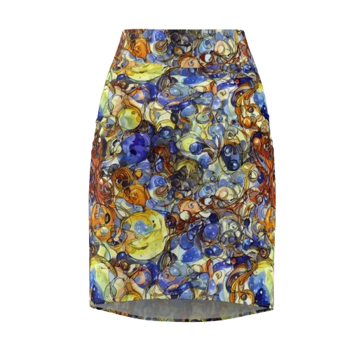 Electric Aquarium on a Pencil Skirt