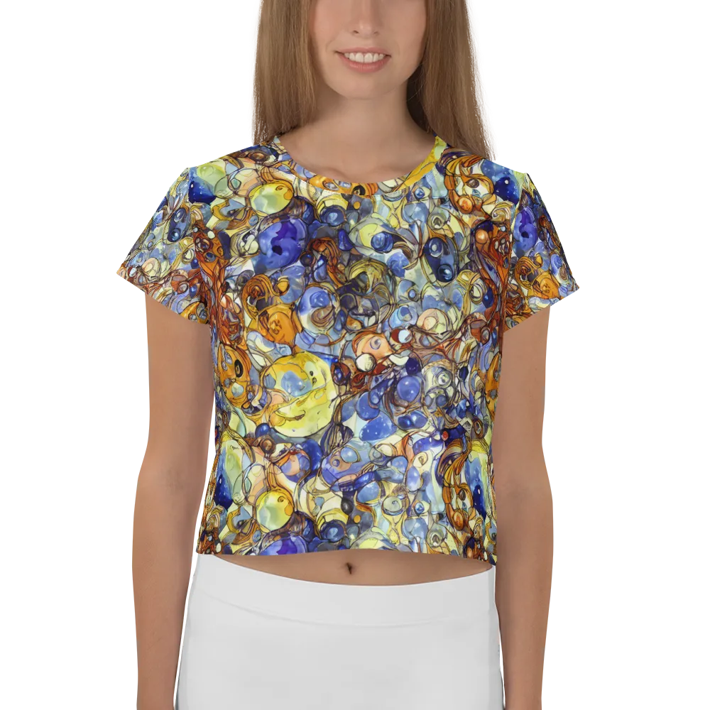 Electric Aquarium on Crop Tee — Front