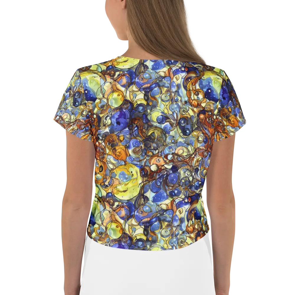 Electric Aquarium on Crop Tee — Back