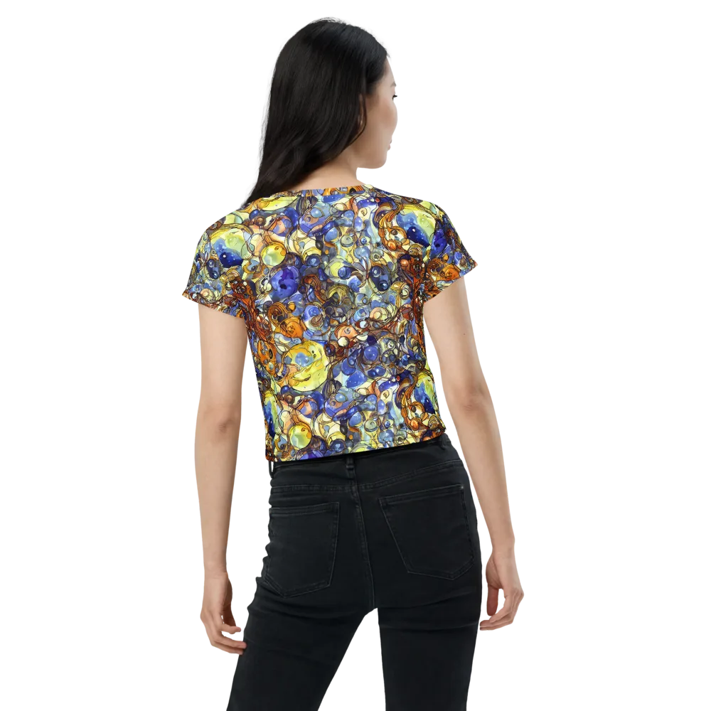 Electric Aquarium on Crop Tee — Back