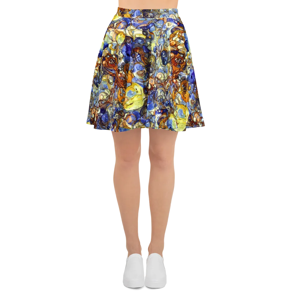 Electric Aquarium on Skater Skirt — Front