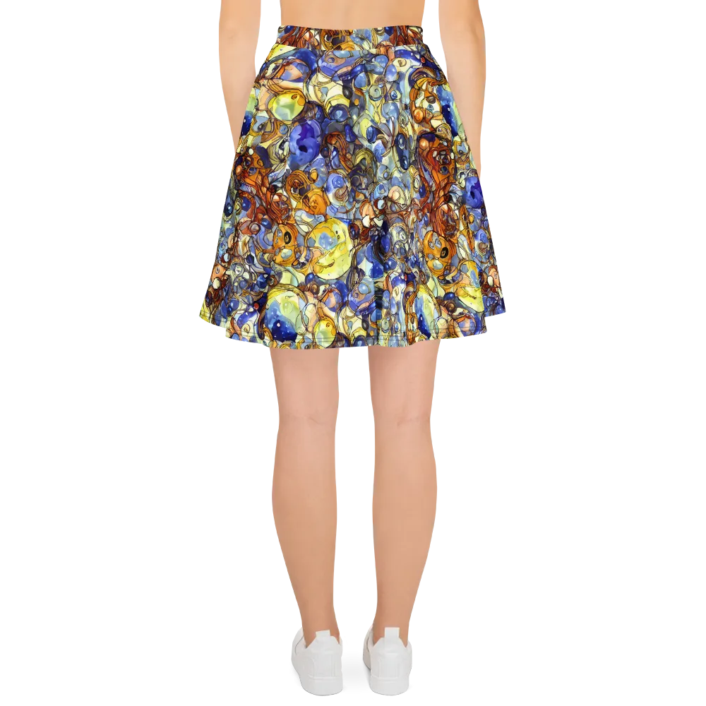 Electric Aquarium on Skater Skirt — Back