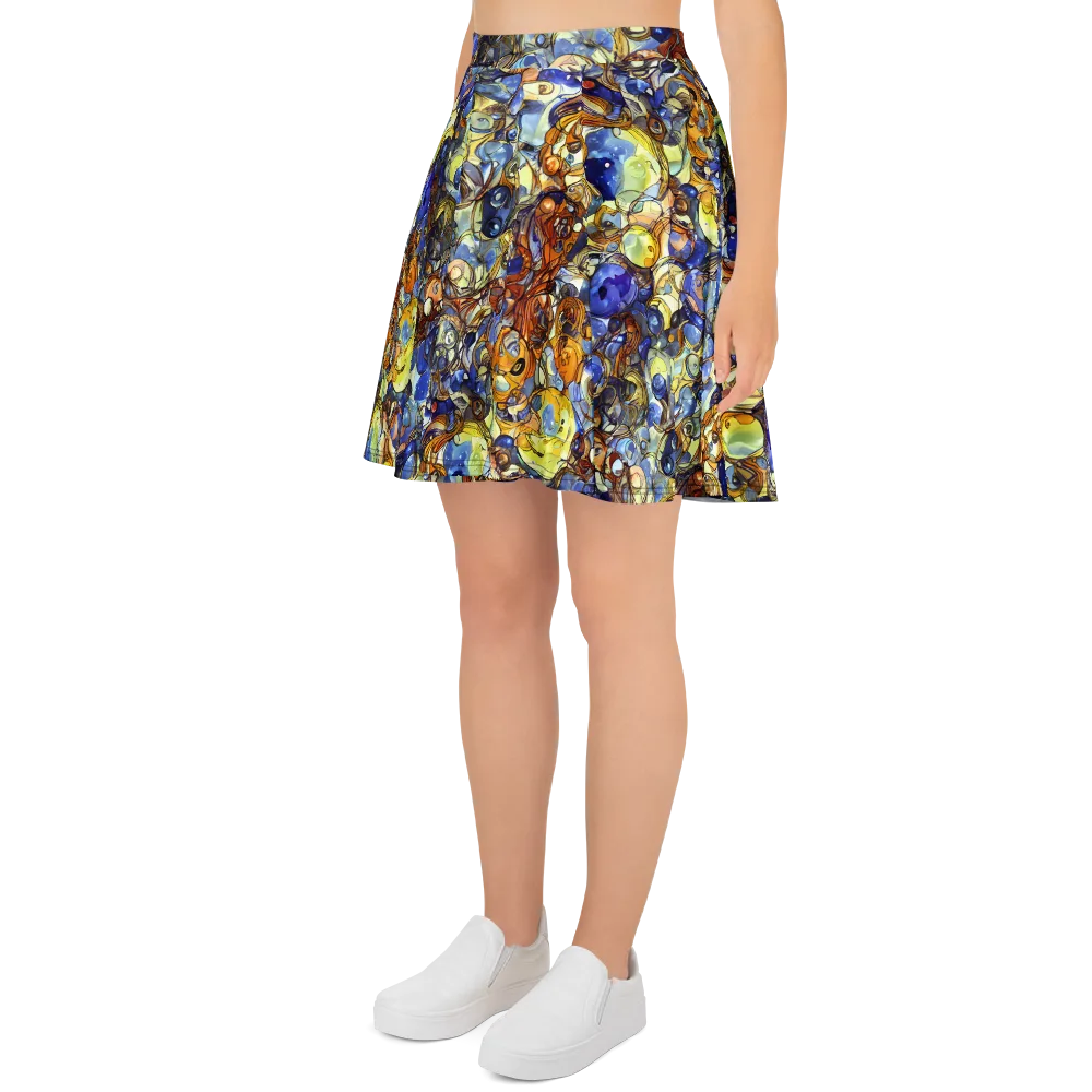 Electric Aquarium on Skater Skirt — Left