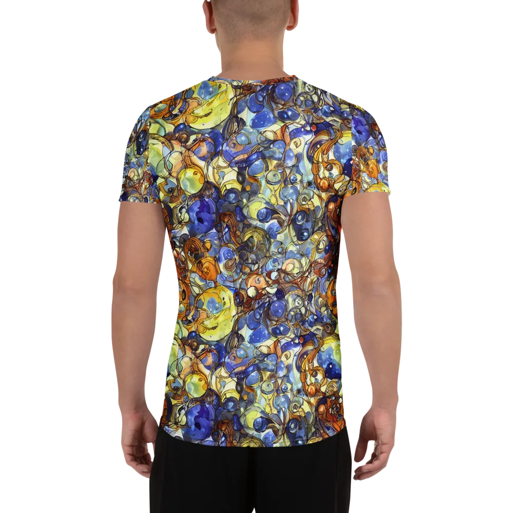 Electric Aquarium on Men's Athletic T-Shirt — Back
