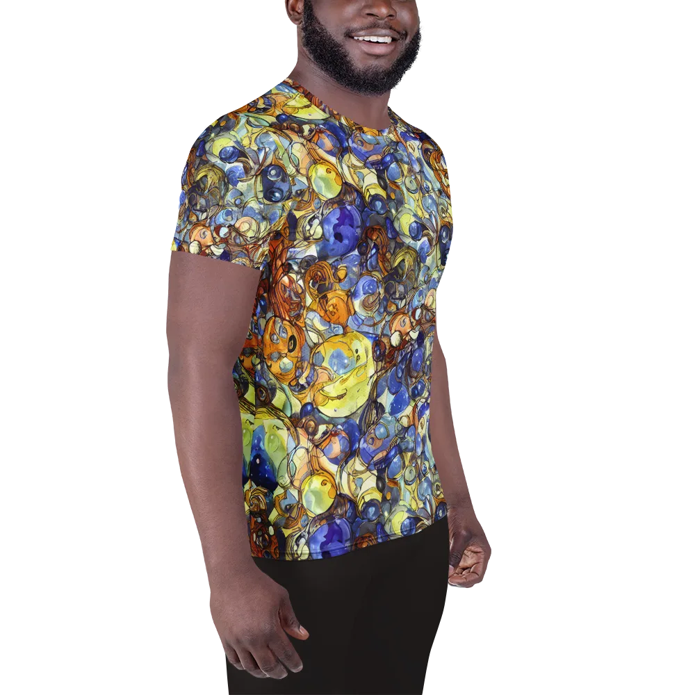 Electric Aquarium on Men's Athletic T-Shirt — Right