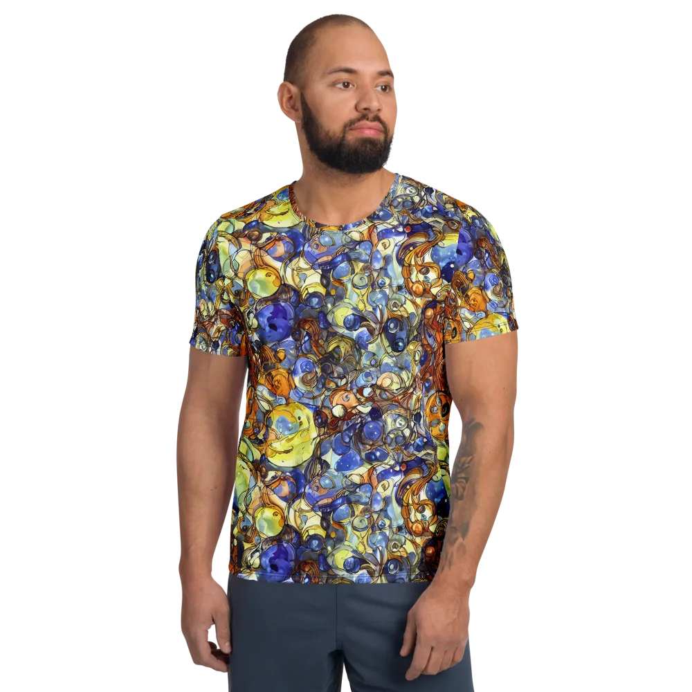 Electric Aquarium on Men's Athletic T-Shirt — Front
