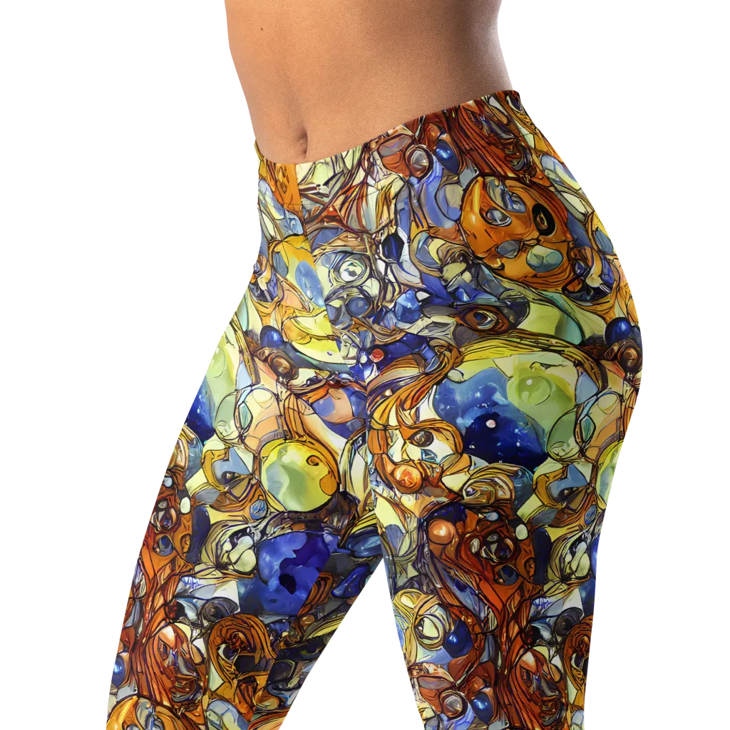 Electric Aquarium on Leggings — Left Front