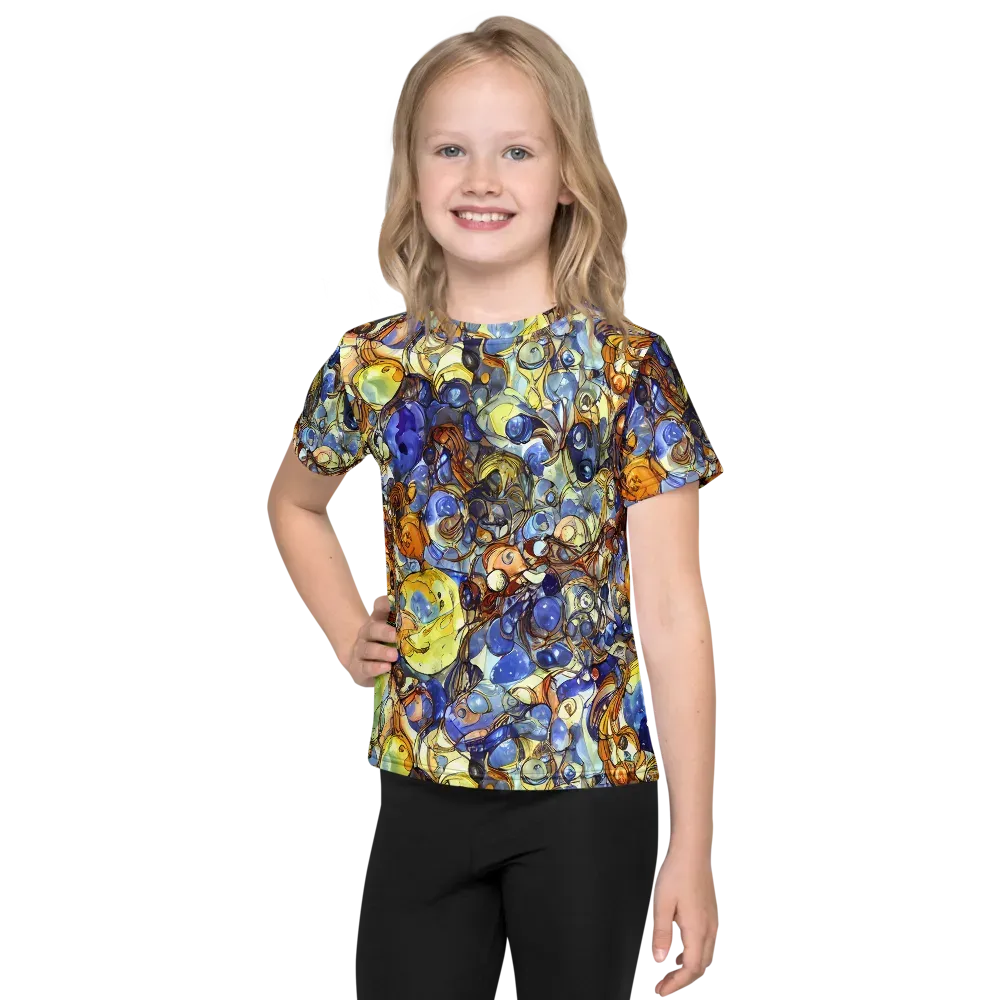 Electric Aquarium on Kids Crew Neck T-Shirt — Front