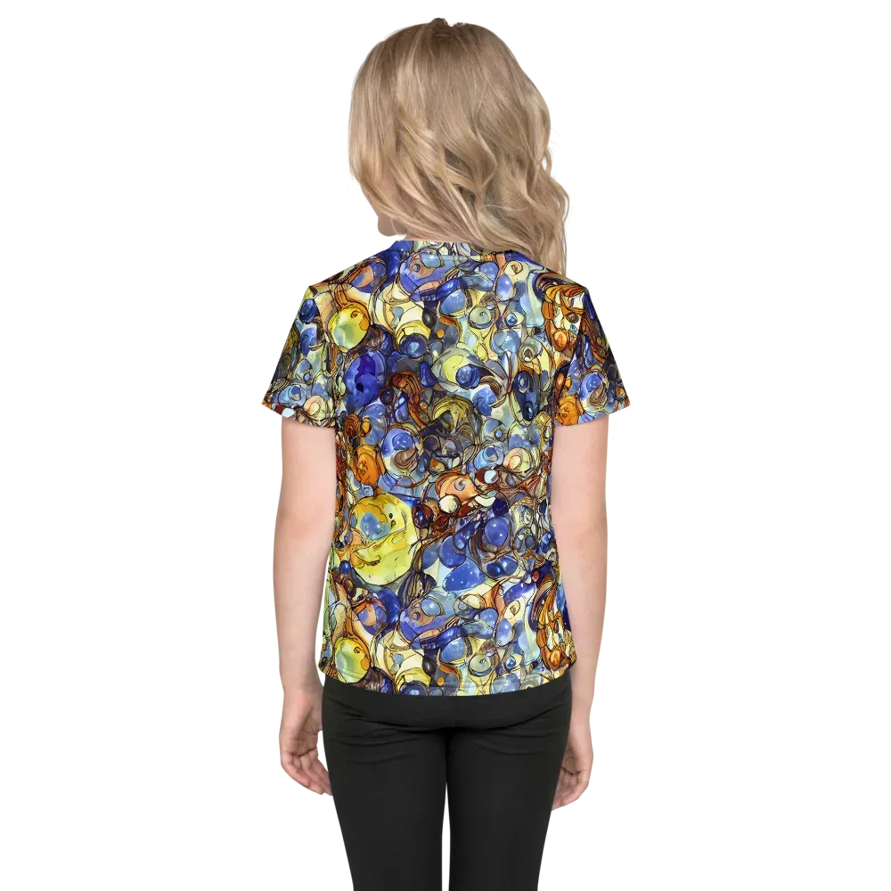 Electric Aquarium on Kids Crew Neck T-Shirt — Back