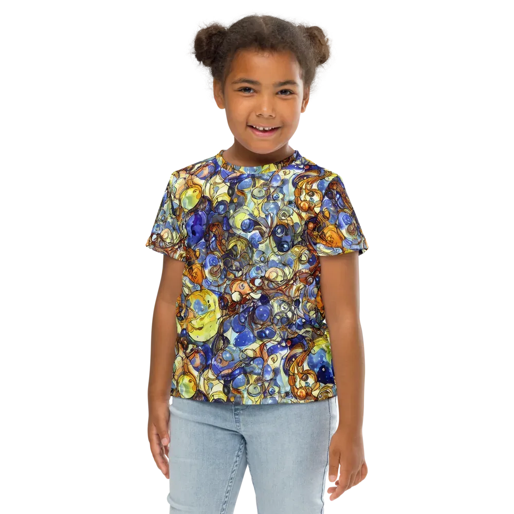Electric Aquarium on Kids Crew Neck T-Shirt — Front