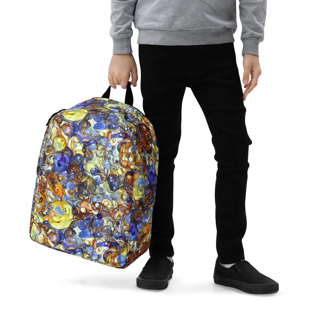 Electric Aquarium on Minimalist Backpack — Zoomed-in