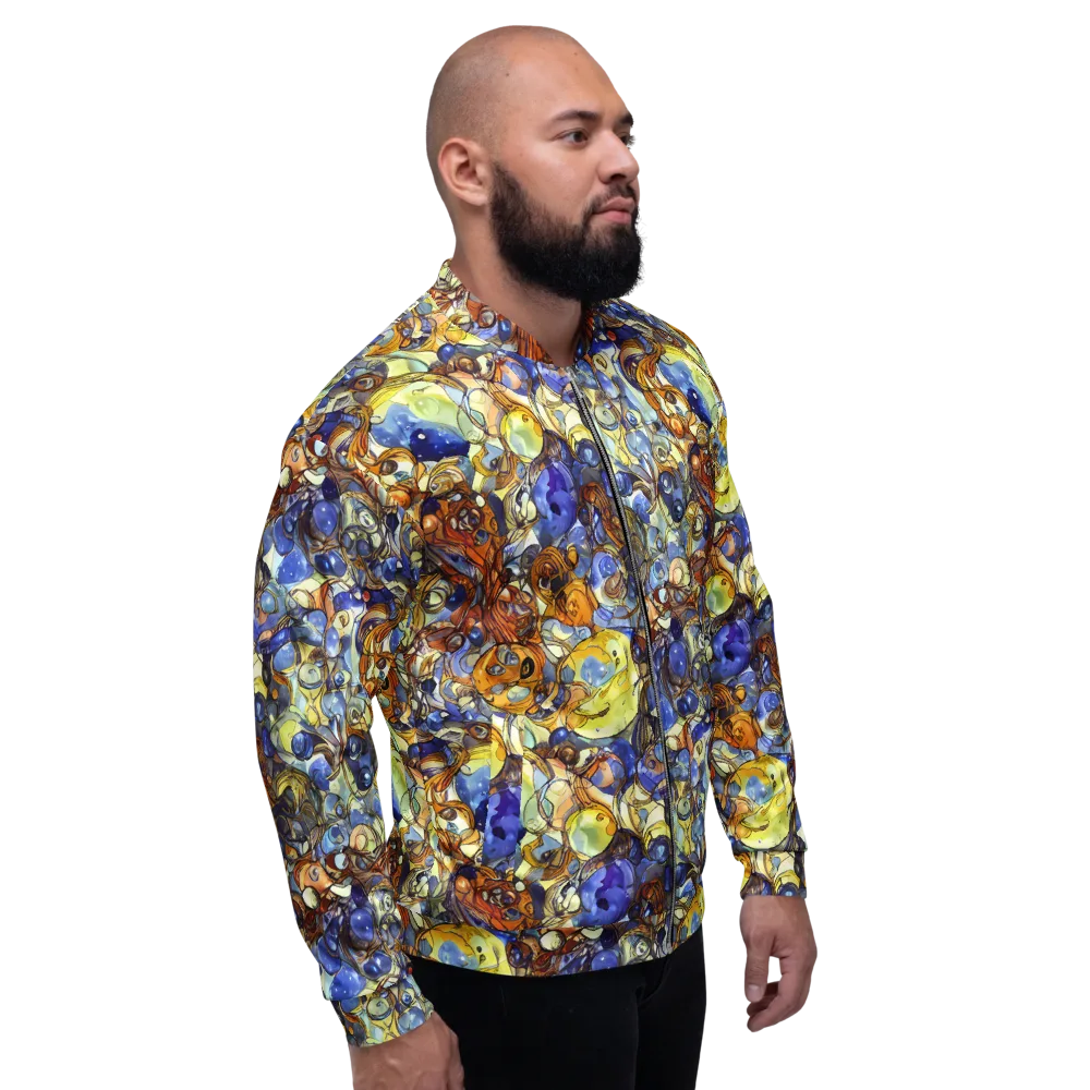 Electric Aquarium on Bomber Jacket — Right
