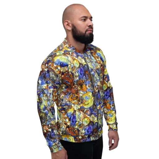 Electric Aquarium on a Bomber Jacket