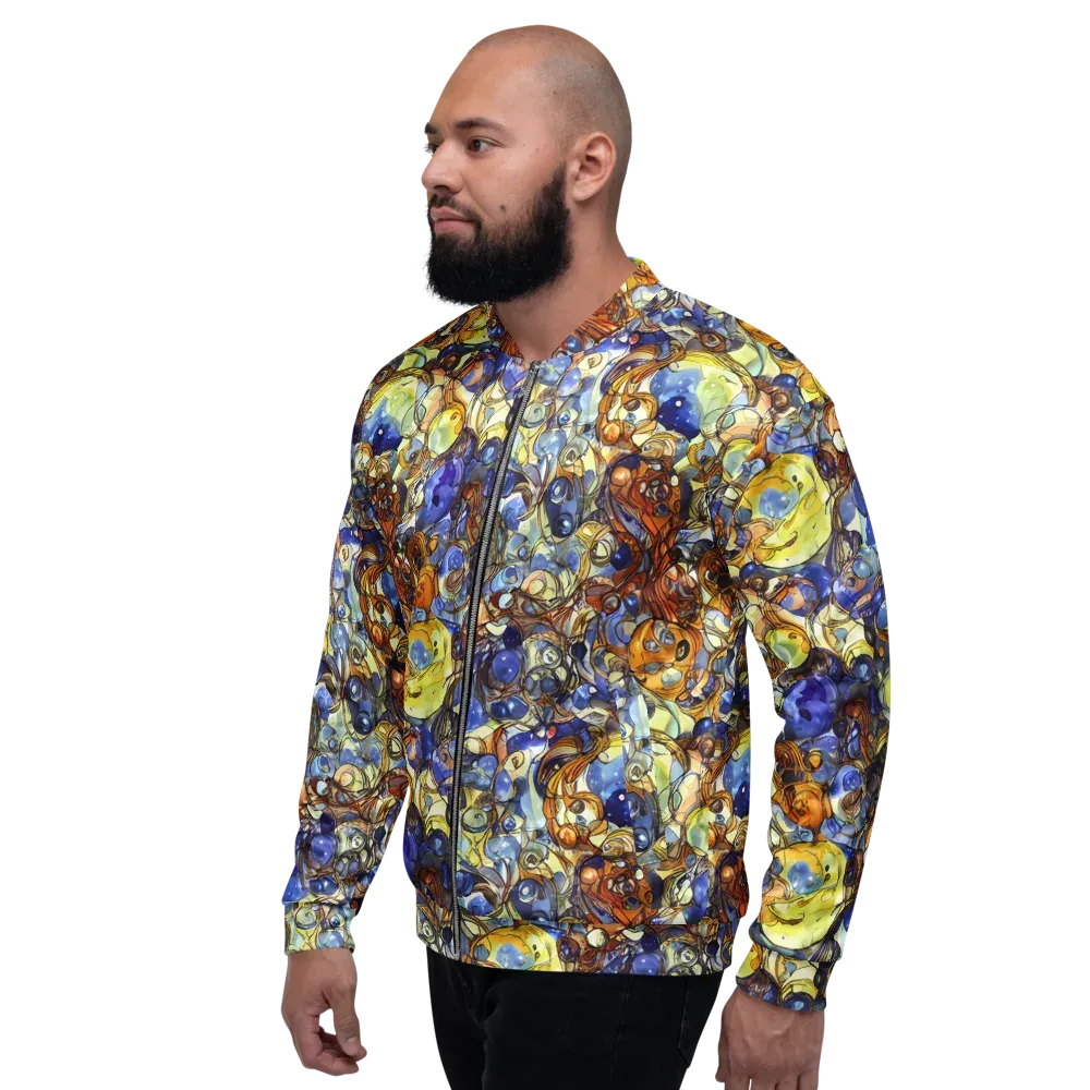 Electric Aquarium on Bomber Jacket — Left