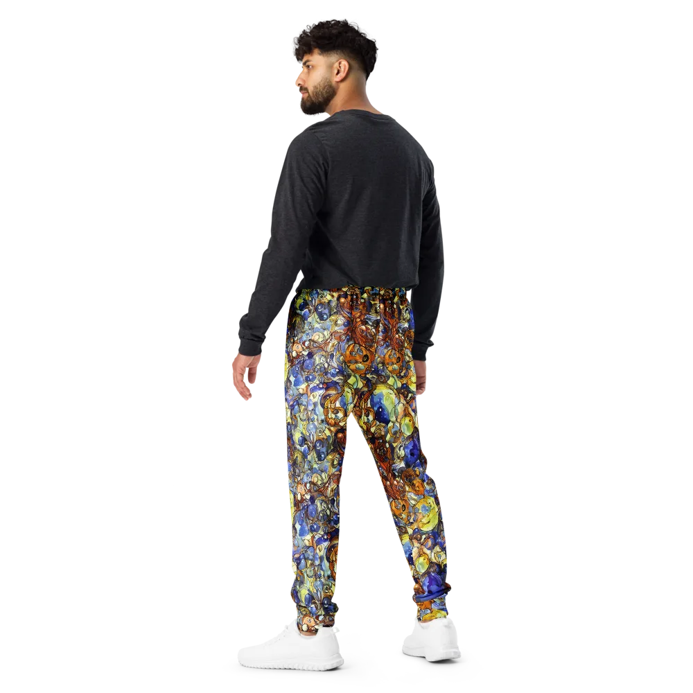 Electric Aquarium on Men's Joggers — Back