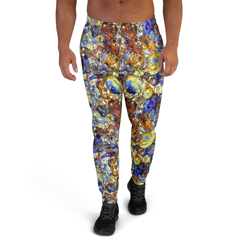 Electric Aquarium on Men's Joggers — Front