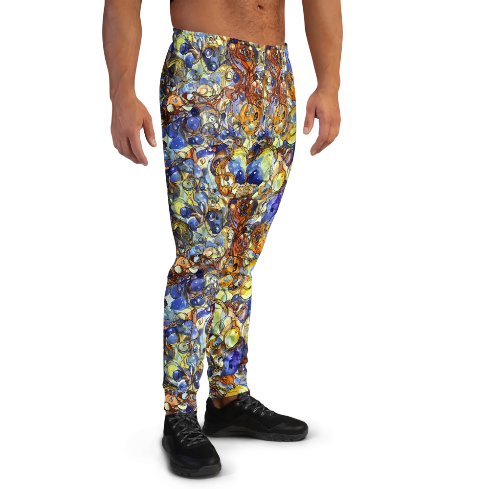 Electric Aquarium on Men's Joggers — Right