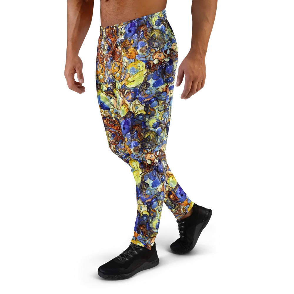 Electric Aquarium on Men's Joggers — Left