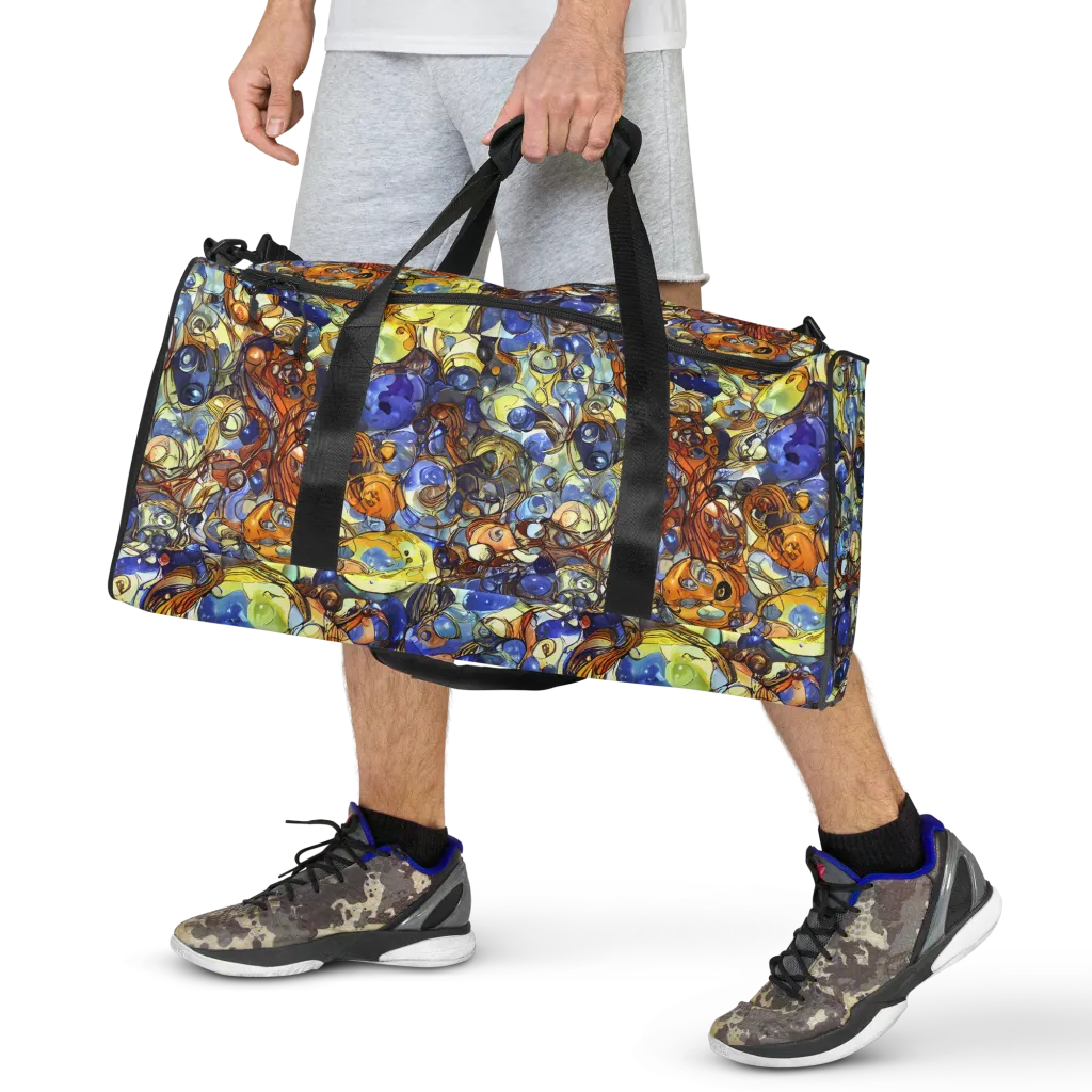 Electric Aquarium on Duffle Bag — Front