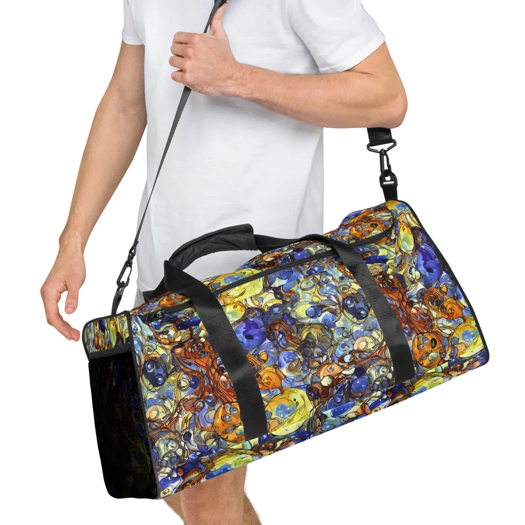 Electric Aquarium on Duffle Bag — Right Front
