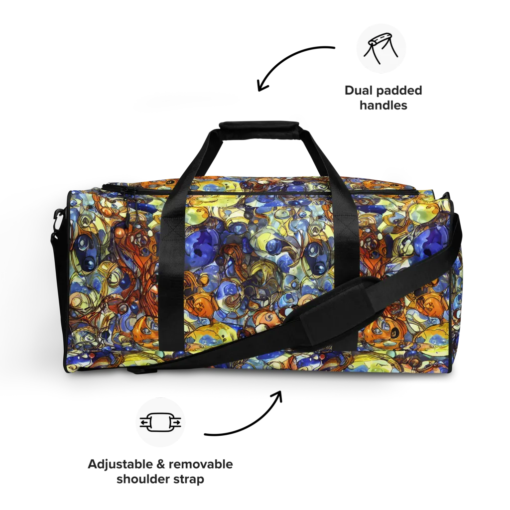 Electric Aquarium on Duffle Bag — Front