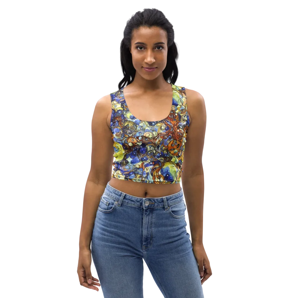Electric Aquarium on Crop Top — Front