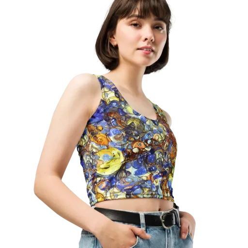 Electric Aquarium on a Crop Top