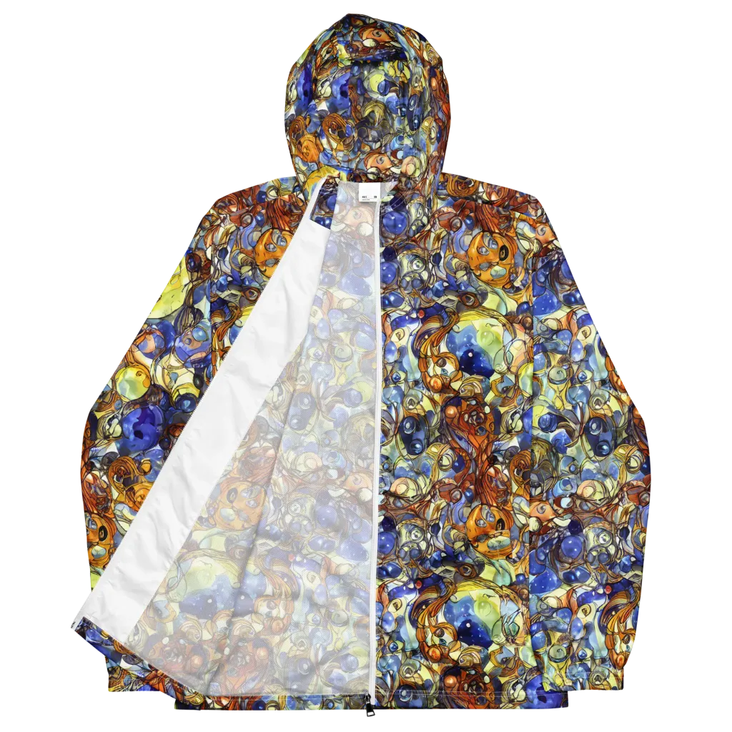 Electric Aquarium on Men's Windbreaker — Front