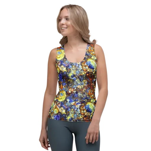 Electric Aquarium on a Women's Tank Top