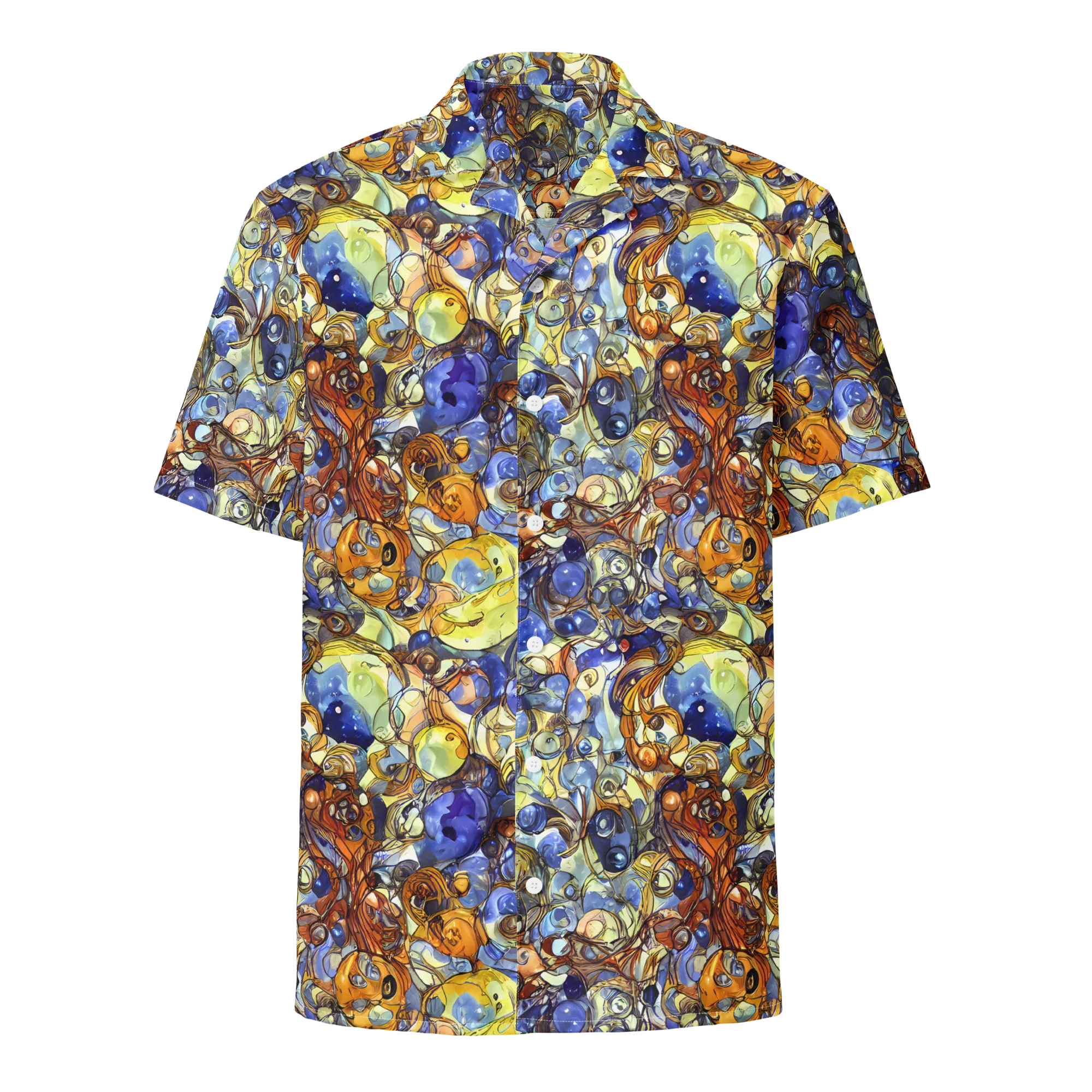 Electric Aquarium on Button Shirt — Front