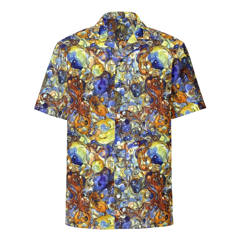 Electric Aquarium on Button Shirt — Front
