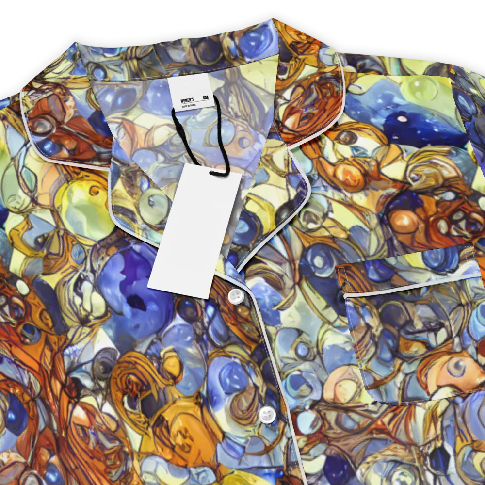 Electric Aquarium on Women's Short Sleeve Pajama Top — Product details