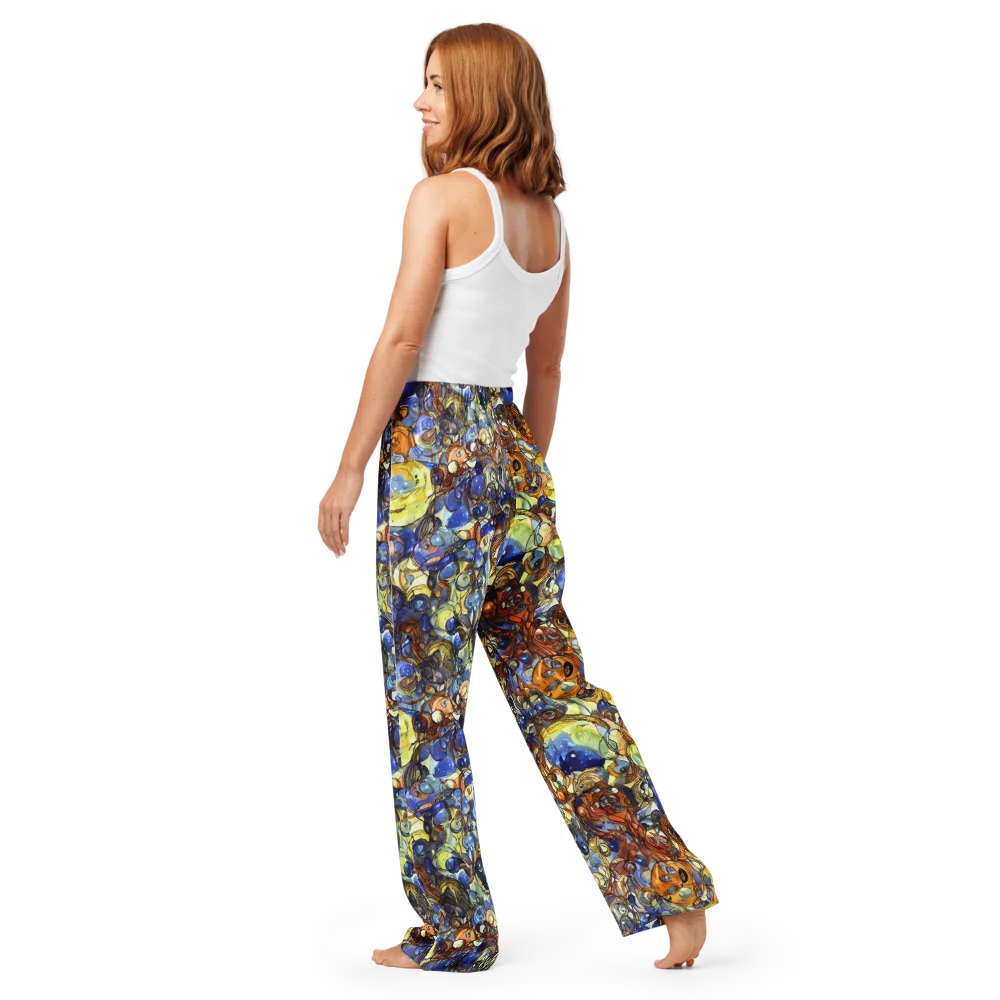 Electric Aquarium on Women's Pajama Pants — Back