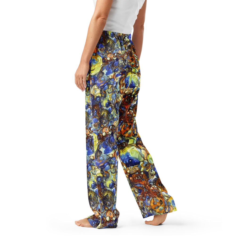 Electric Aquarium on Women's Pajama Pants — Left