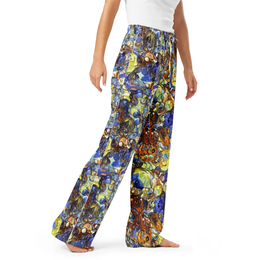 Electric Aquarium on Women's Pajama Pants — Right Front
