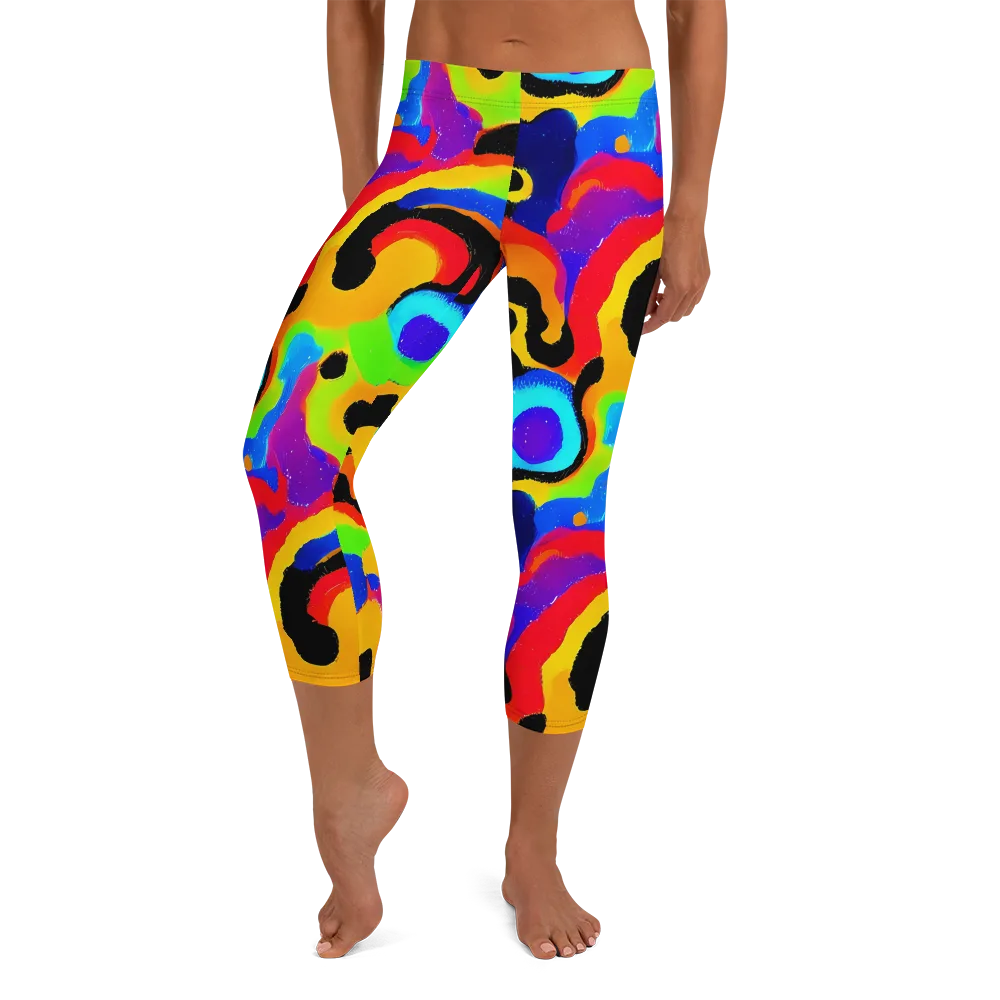 Acid Atelier on Capri Leggings — Front