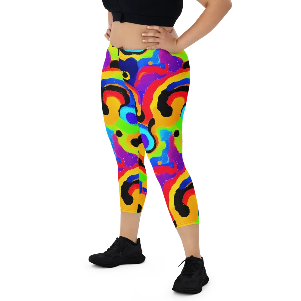 Acid Atelier on Capri Leggings — Front