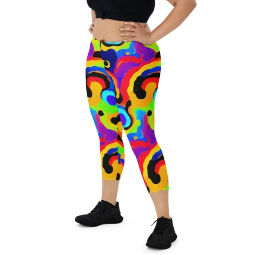 Acid Atelier on a Capri Leggings