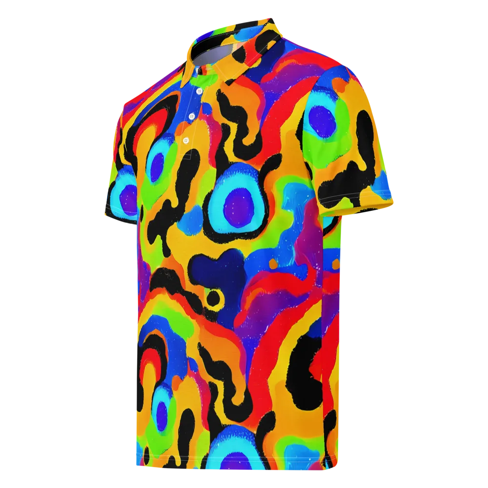 Acid Atelier on Men's Slim Fit Polo Shirt — Left Front