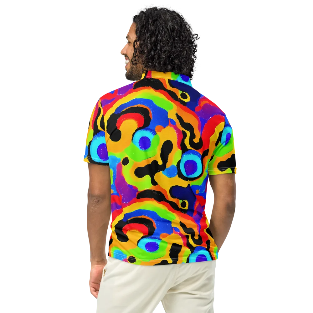 Acid Atelier on Men's Slim Fit Polo Shirt — Back