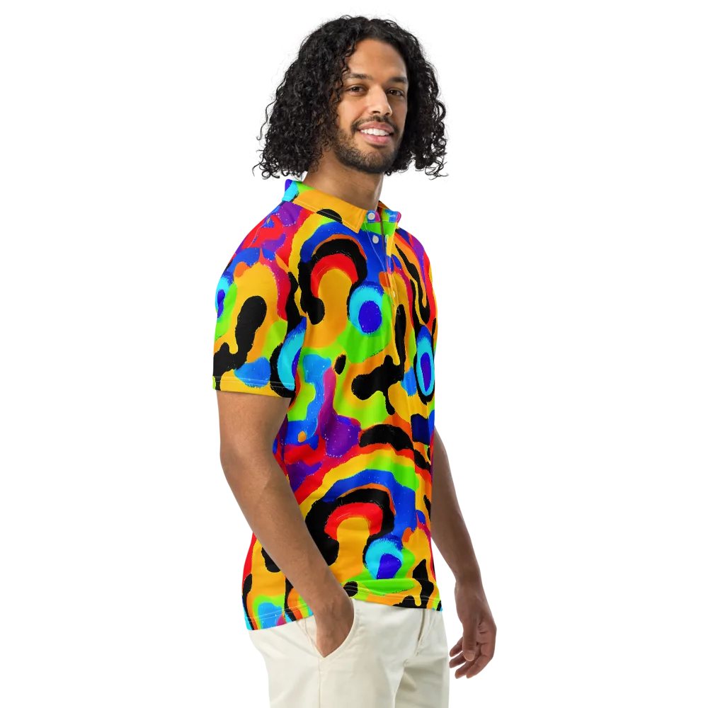 Acid Atelier on Men's Slim Fit Polo Shirt — Right Front